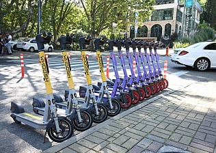 В Сочи реализован пилотный проект по размещению парковок для средств индивидуальной мобильности